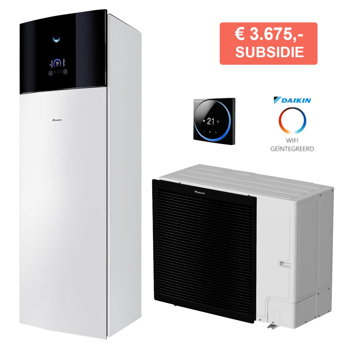 Daikin Altherma 3 RF - 14 kW verwarmen én koelen + warm water inclusief montage Daikin Altherma 3 RF - 14 kW verwarmen én koelen + warm water inclusief montage