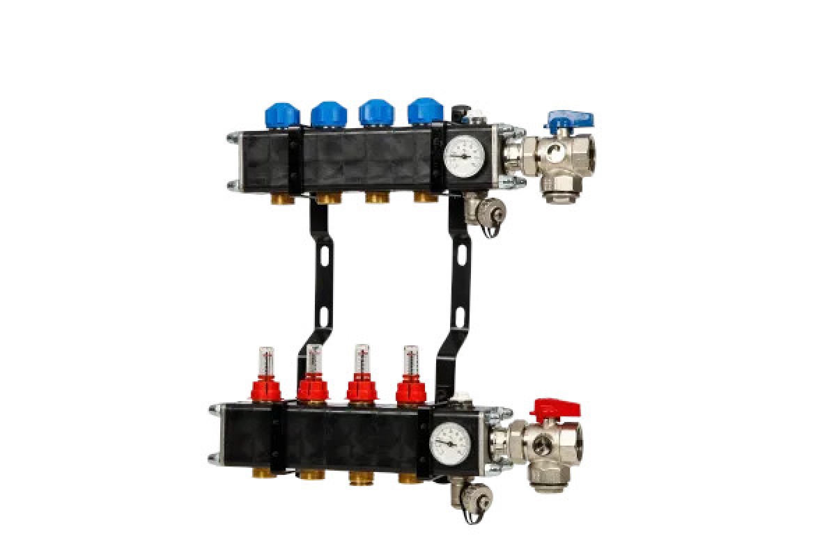 Kunststof verdeler - 4 groepen